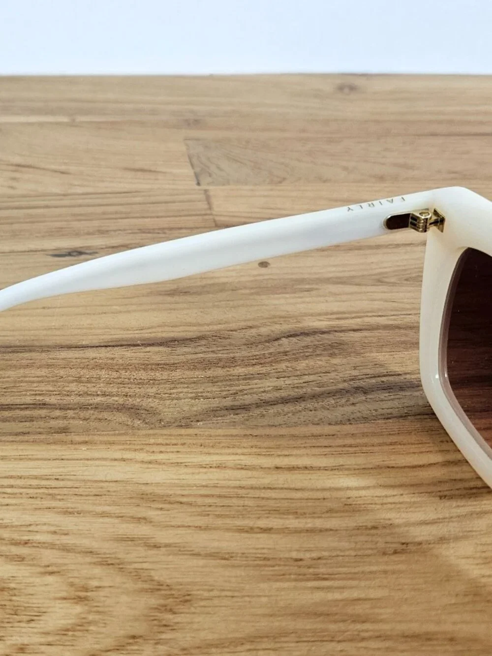 Jimmy Fairly The Wind Polarized Sunglasses, Cream, $148 Retail
